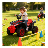 Voiture électrique pour bébé Melody Wave Light, conduite avant/arrière, moteur 380, construction en plastique durable, lecteur de musique MP3, batterie