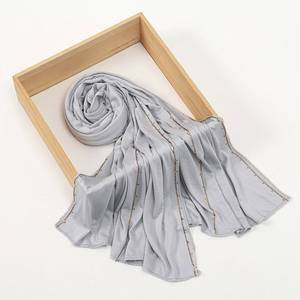 حجاب جيرسي عالي الجودة مع أحجار لامعة، شال متألق للنساء المسلمات، الأكثر مبيعًا - Product Image 4