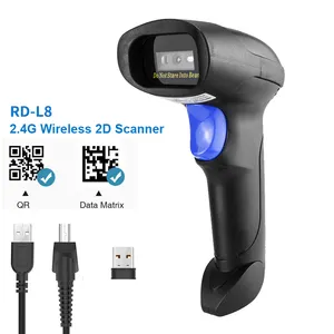 RADALL RD-L5 Wired 2D Scanner di Codici A Barre E NT-L8 Wireless QR Bar code Reader PDF417 per il Tabacco Indumento Settore di pagamento mobile