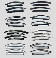 Chine usine vente directe voiture déflecteur porte visières acrylique fenêtre visière avec deux couleurs/noir/fumée OEM disponible
