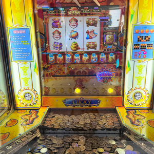 Grande machine de divertissement d'arcade en métal, commerciale, avec garantie 1 an, jeu de poussée de pièces Magician, grue et loterie anglaise, <span class=keywords><strong>pour</strong></span> enfants - Product Image 3