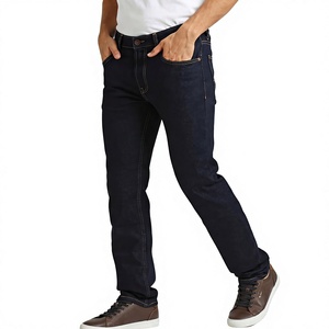 Wholesale OEM Men's Washable Hip Hop <b>Jeans</b> Vintage Straight Knitted Denim Durable Casual Streetwear Autumn <b>Winter</b> Summer - Product Image 1