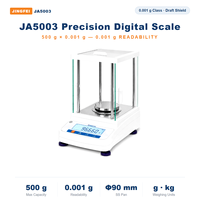 Balance analytique JA5003, précision 0,001 g (1 mg), balance de laboratoire 500 g avec écran de protection en verre, vente en gros
