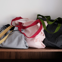 Sac à bandoulière en toile grande capacité Hongao OEM personnalisé, deux sangles, simple, tendance, fermeture ouverte, pliable, pour voyage, 30x15x40cm