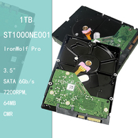Disque dur d'entreprise ST1000NE001 d'occasion 1 To 7200 tr/min 64 Mo SATA 6 Gbit/s Interne pour serveur, stockage de centre de données, système de sauvegarde NAS