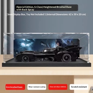 กล่องอะคริลิคใสกันฝุ่นสำหรับรถแบทโมบิล <span class=keywords><strong>Batman</strong></span> Batmobile 76139  ฝาครอบพลาสติกใสสำหรับของสะสมการ์ตูนน่ารักๆ สำหรับแบทโมบิล - Product Image 3