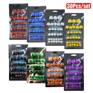 Kit de Vis et Cache-Écrous Décoratifs en Plastique Chromé pour Moteur de Moto Yamaha <span class=keywords><strong>Harley</strong></span> Air Bag - Product Image 4