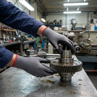 Gants de travail Seeway Sandy en nitrile enduit, résistants à l'huile, pour la construction et la manutention de matériaux