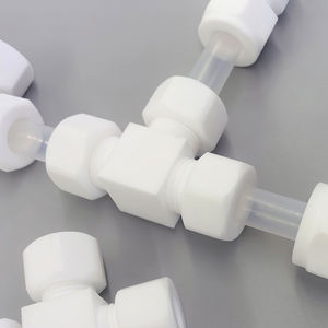 PTFE ข้อต่อท่อสามทางทนต่อสารเคมีโพลิเมอร์ประสิทธิภาพสูงจากโรงงาน PTFE - Product Image 1