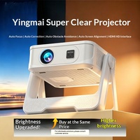 Nouveau projecteur Android 1080P authentique pour cinéma maison, vente directe usine, mise en miroir d'écran 5G, grand écran portable avec cardan