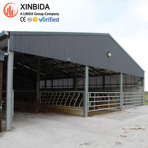 Moderne Populaire Geprefabriceerde Modulaire Gebouwen Van De Staalstructuurboerderij Voor Vee En Schapenloodsen - Product Image 3