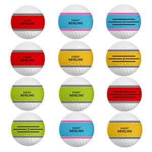 Benutzer definiertes Logo Golfball Großhandel Super Long Distance 360 Grad Putting Drei-Linien-Ausrichtung 2/<span class=keywords><strong>3</strong></span>/4 Stück Turnier Golfbälle - Product Image 6