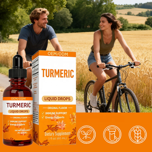 Gouttes buvables de curcuma pour adultes - Soutient la santé immunitaire et la production d'énergie - Saveur originale - Flacon de 60 ml - Dose de 2 ml - Product Image 6