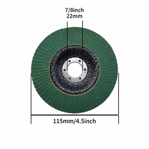 Discos Abrasivos de Cerámica Verde al por Mayor de 4.5 Pulgadas, Grano 40-320, T29 para Acero Inoxidable, Metal, Amoladora Angular, Fabricante OEM, Logotipo Personalizado - Product Image 2