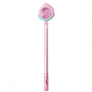 2022 New Creative Cartoon Fruit Design <b>Pen</b> Cute Peach Glitter <b>Pen</b> Stylus - Product Image 1