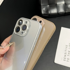 NUEVA Funda Protectora para Teléfono con Acabado Brillante y Cristal para <span class=keywords><strong>iPhone</strong></span> 17 15 16 14 13 12 <span class=keywords><strong>11</strong></span> 17 Pro Max, Protección de Lente de Cristal, Carcasa Rígida - Product Image 4