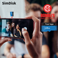 KISSIN Kartu Memori Ponsel Pintar, Kartu Memori Kamera Mikro TF SD Logo OEM 4GB 8GB 16GB Kapasitas Penuh 32GB 64GB 128GB 256GB 512GB