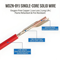 Cable Eléctrico Sólido BV de 1 Núcleo, Cableado Fijo, Conductor de Cobre, Aislamiento de PVC, Cable de Alimentación para el Hogar H05V-U H07V-R, Cable para Construcción