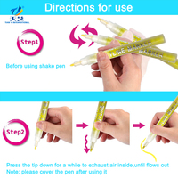 Stylo double ligne coloré avec double couleur pour des lignes vives, marqueur de contour pour gribouillis dessinés à la main