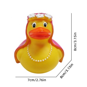 Pato de Goma Personalizado, Material y Forma a Medida, Juguete Flotante <span class=keywords><strong>para</strong></span> Baño de Niños, Pato Sonoro, Regalo Promocional, Pato Bonito <span class=keywords><strong>para</strong></span> <span class=keywords><strong>Niñas</strong></span> - Product Image 3