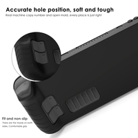 Étui de protection en silicone pour Steam Deck, accessoires de jeu, coque de protection, housse pour manette de jeu, coque pour console Steam Deck