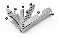 Mini outil multifonction de survie en acier inoxydable pour marin, pince multifonction de poche pour l'extérieur, portable, durable, garantie 1 an, utilitaire