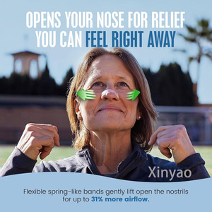Bandes nasales respirantes anti-ronflement avec logo personnalisé, sans médicament, pour soulager la congestion, favoriser le confort du sommeil en cas de rhume et d'allergies, bande adhésive nasale pour le sommeil - Product Image 2