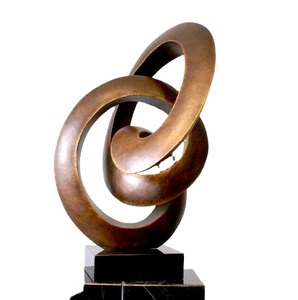 Sculpture abstraite en bronze - Product Image 1