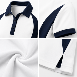Polos pour femmes personnalisés, coupe ajustée, color block, chemise de performance avec logo personnalisé, respirante, uniforme d'équipe, fournisseur OEM ODM - Product Image 3