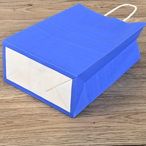 <span class=keywords><strong>Sac</strong></span> en papier <span class=keywords><strong>kraft</strong></span> multicolores écologique à fond plat, idéal pour l'emballage de mariages et d'événements - Product Image 2