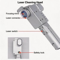 Valise à roulettes avec système de nettoyage au laser pulsé refroidi par air 100W pour le dégraissage de petites pièces automobiles, vente en gros