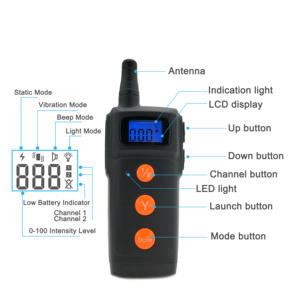 Venta caliente 500m <span class=keywords><strong>Collar</strong></span> de entrenamiento de perro de control remoto para mascotas - Product Image 2