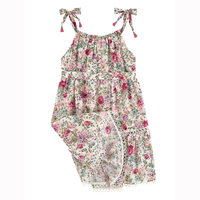 Mode été filles vêtements robes flore sanglé enfant robes pour filles en mousseline de soie douce plage robe enfants vêtements usine