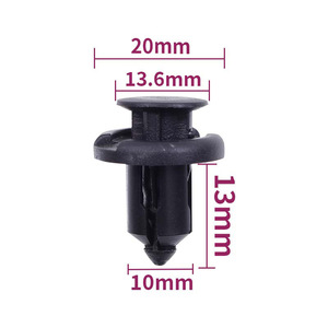 Yi Lai Car <b>Buckle</b> <b>Clip</b> 20mm 13.6mm 13mm 10mm Plastic Fastener For Auto Repair Replacement All Models - Product Image 1