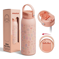 Gourde isotherme moderne en acier inoxydable à double paroi, personnalisable et écologique, 40oz/32oz/24oz/18oz/14oz