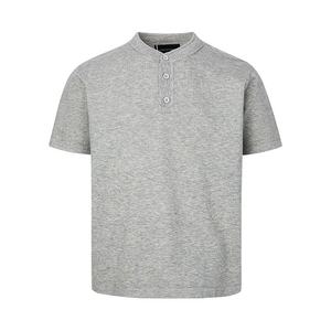 Chemises d'été respirantes avec logo personnalisé brodé, style <span class=keywords><strong>Old</strong></span> Money, décontractées, col <span class=keywords><strong>Henry</strong></span>, manches courtes, en tricot doux - Product Image 2