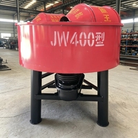 Mélangeur à béton industriel à cuve forçée Xinjuwei JW400 |   Moteur de machine à mélanger le ciment et le mortier multifonctionnel haute efficacité 20M/H