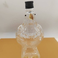 Décanteur en verre de luxe fabriqué à la main en forme d'aigle/faucon bouteille de liqueur en cristal de haute qualité Transparent vin et whisky Bar décor cadeau