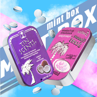 Boîte en fer blanc Offre Spéciale bonbons à la menthe boîte en métal personnalisée peut emballer petite mini boîte à glissière rectangulaire couvercle coulissant pour la menthe Altoids étain