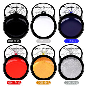 Gel élastique effet toile d'araignée pour ongles, peinture 3D, gel UV à retirer par trempage pour dessin au trait, pour nail art créatif - Product Image 4