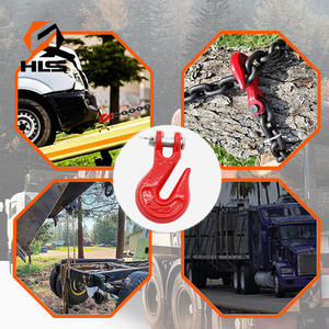 HLS resistente acciaio inossidabile AISI304/316 gancio di sollevamento della catena di sicurezza gru ganci gancio di presa di <span class=keywords><strong>Clevis</strong></span> Mining industria pesante gancio gancio - Product Image 3