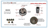 Ensemble d'embrayage moto KINON K69 ZJKH-Z0041 – Composant de poulie d'entraînement en aluminium et disque de courroie pour système de transmission de scooter – Réparation