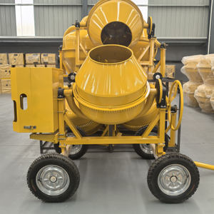 CM500-4D耐久性のある移動式コンクリートミキサー + 工業用コンクリートミキサー + 車輪付きコンクリートミキサー - Product Image 1