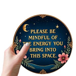 Decoración de Ramadán, Arte Islámico <span class=keywords><strong>para</strong></span> Pared con Frase Inspiradora: Ten Cuidado con la Energía <span class=keywords><strong>que</strong></span> Traes a Este Espacio, Hogar Espiritual - Product Image 6