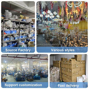 ที่แขวนลูกปัดสีทองเงินแบบเรียบดอกไม้ชั้นวางตรงกลางโต๊ะสำหรับตกแต่งงานแต่งงาน - Product Image 5