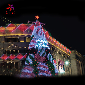 Albero di Natale Gigante Artificiale in PVC con LED per Uso Commerciale 20ft 30ft 40ft 50ft Grande Albero di Natale Luminoso a LED da Esterno - Product Image 5