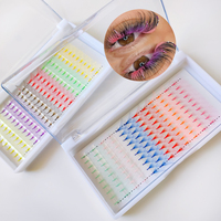 Extensions de Cils Promade en Vrac à Base Pointue, Fait Main, Longueurs Mixtes, Éventails de Volume 3D-14D, Vente en Gros