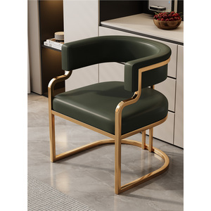 럭셔리 미니멀리스트 다이닝 체어 리셉션 구역, 영업 사무실, 상담실 네일 살롱 등받이 메이크업 의자 - Product Image 3