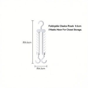 Perchero Plegable de Plástico de 9.6cm para Almacenamiento en Armarios - Product Image 2