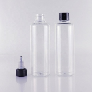 Flacon applicateur vide en PET pour huile capillaire/sauce/pigment, flacon souple avec bouchon torsadé et embout applicateur long et pointu - Product Image 1